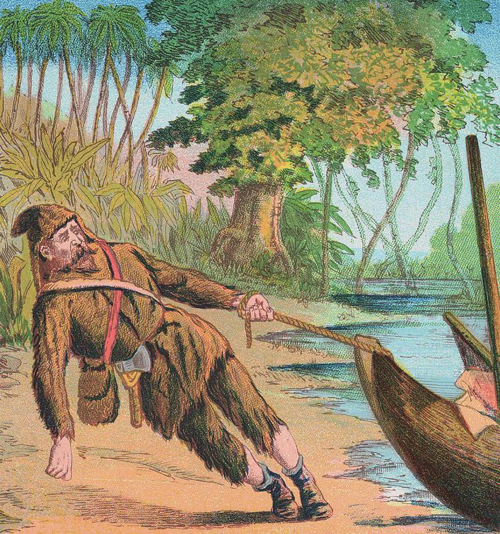 Book illustration of robinson crusoe bettmann