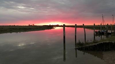 Coucher de soleil sur le marais 1