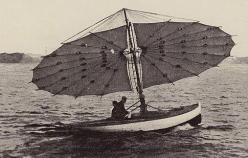 English photographer a novelty in yacht sails the umbrella boat meisterdrucke 489587