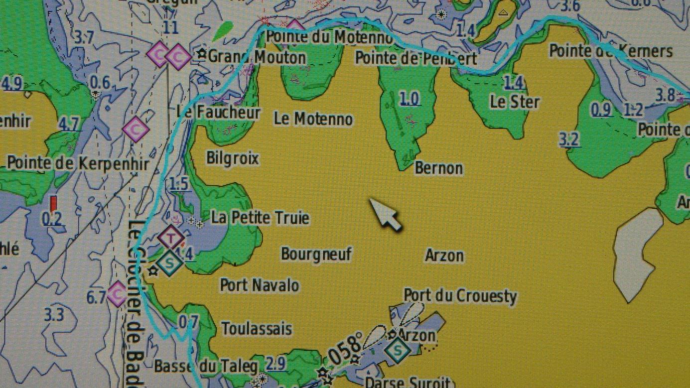 Trace GPS ile du ponant