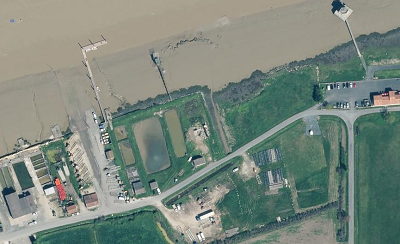 Port des barques amont cale ponton et parking